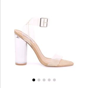 Steve Madden Clear Strappy Heels 👠
